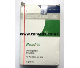 Pecef 50mg suspension 30ml