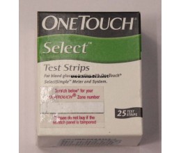 Onetouch select test strips 25s