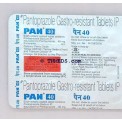 Pan 40   tablets    10s pack .