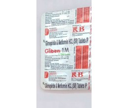 Gliben-1mg tablets 10s pack