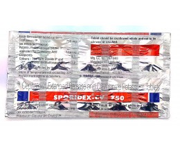 Sporidex cv 750mg   tablets    10s pack 